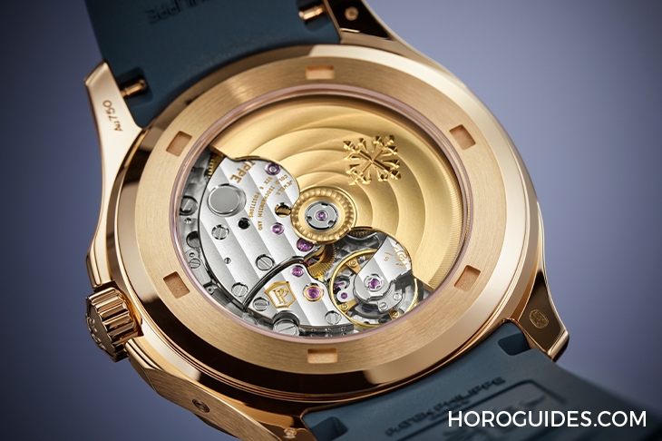 PATEK PHILIPPE - AQUANAUT - 5261R-001 - 百達翡麗Aquanaut第一款年曆錶:Aquanaut Luce 5261R-001搭配藍灰色錶盤