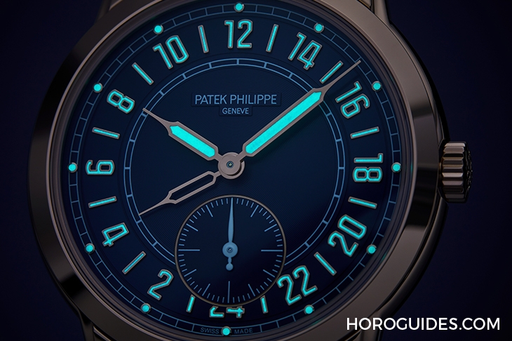 PATEK PHILIPPE - 百達翡麗Calatrava 5224R-001兩地時間腕錶 原創二十四小時顯示