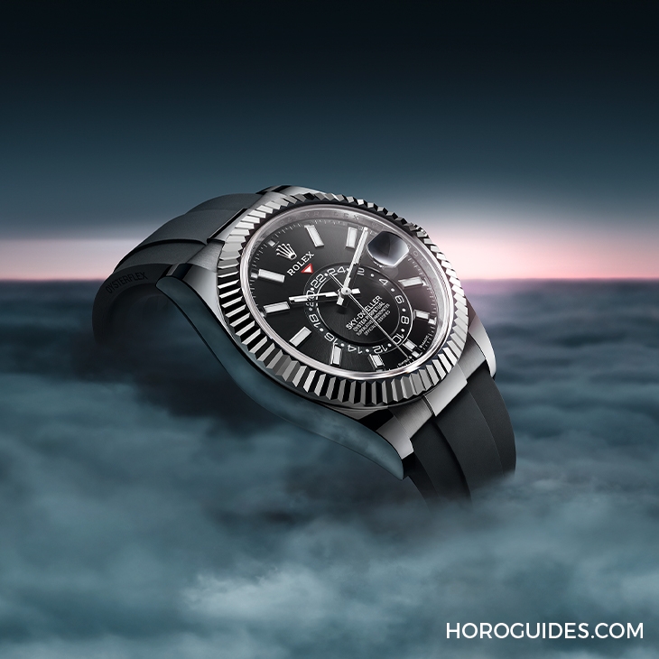 ROLEX - 勞力士天行者Sky-Dweller半金材質推出薄荷綠新色,玫瑰金材質搭配專屬藍綠色錶盤