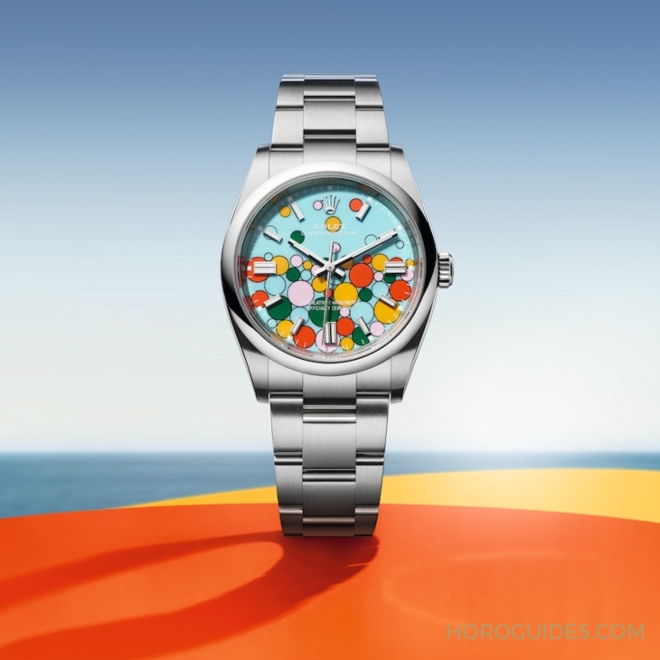 ROLEX - OYSTER PERPETUAL - 124300-0008 - 錶盤上的活力慶典｜ROLEX Oyster Perpetual