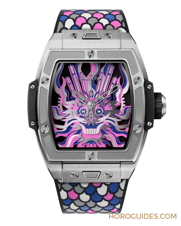 HUBLOT - BIG BANG - 646.NX.6600.RX.CHF24 - 錶上祥龍剪影｜HUBLOT融合剪紙藝術創Spirit of Big Bang鈦金龍錶