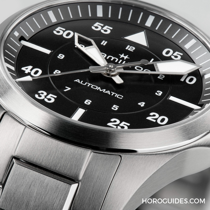 HAMILTON - KHAKI AVIATION - H64635560 - 設計微調、新增尺寸,HAMILTON  Khaki Aviation Pilot系列七款新作再現軍風