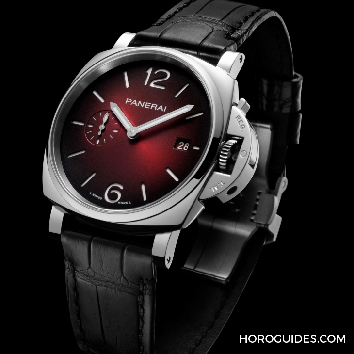 PANERAI - LUMINOR DUE - PAM01424 - 熱情酒紅色調!Luminor Due以全新配色呼應新年歡慶氛圍