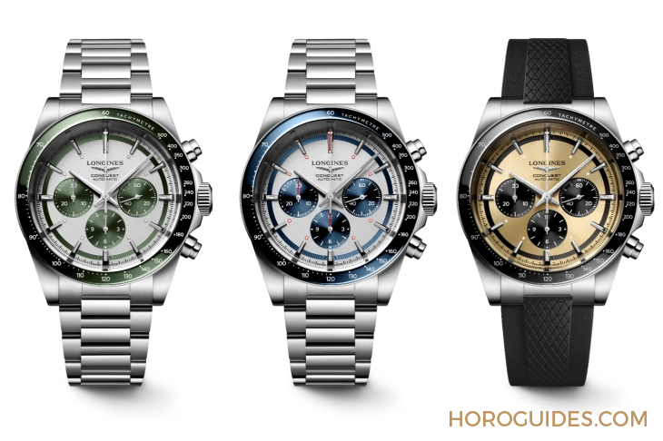 LONGINES - CONQUEST - L3.835.4.98.9 - LONGINES新款Conquest系列誌慶70周年,多尺寸與多彩列陣