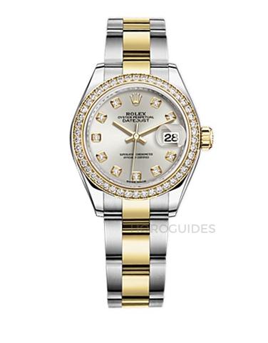 Lady-Datejust 28黃金與鋼腕錶