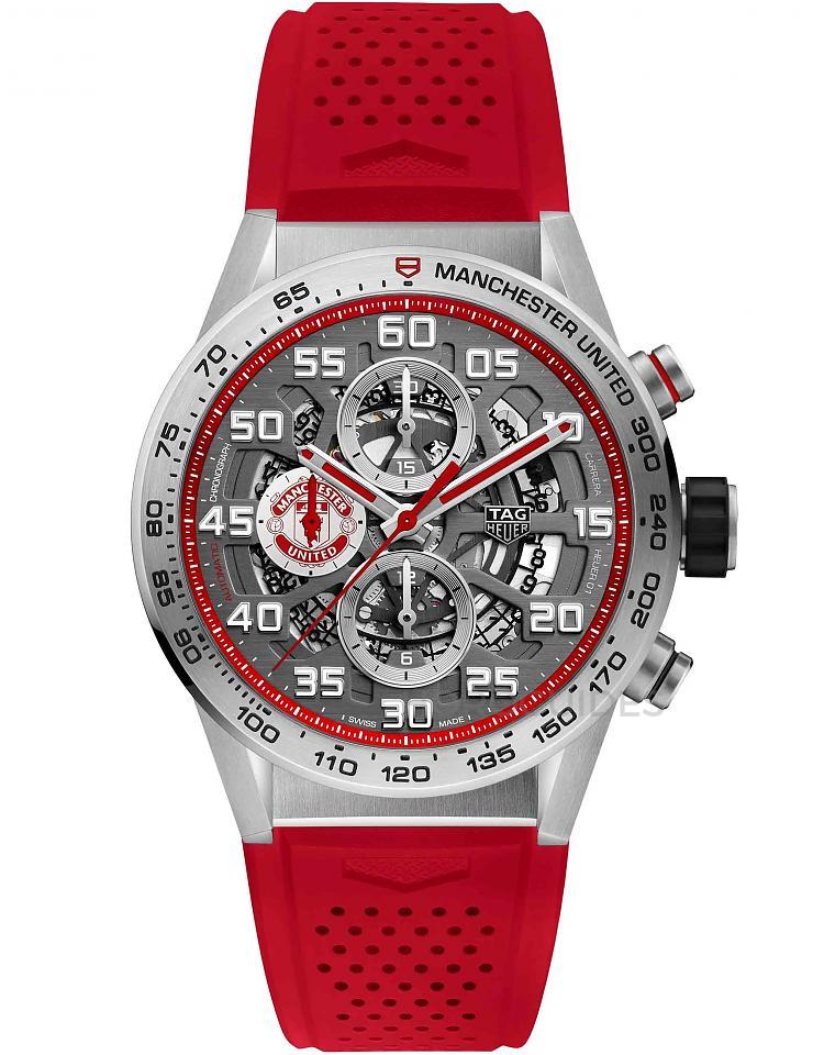 Carrera Heuer 01 曼聯特別版計時碼錶