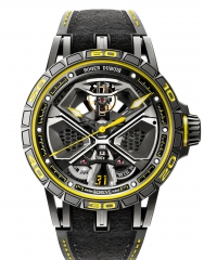 ROGER DUBUIS 羅杰杜彼 王者 Excalibur Huracan Performante 鏤空自動上鍊腕錶