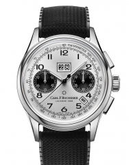 CARL F. BUCHERER 寶齊萊 傳承 年曆雙盤計時碼錶