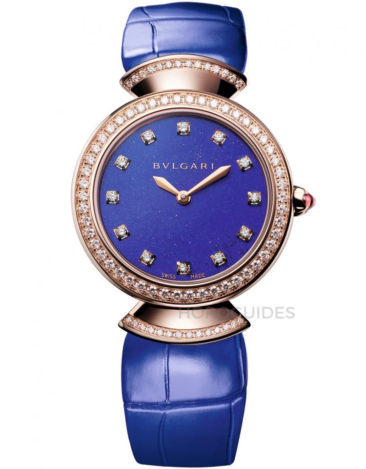 DIVAS DREAM 玫瑰金青金石腕錶