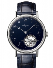 BREGUET 寶璣 CLASSIQUE 經典系列藍色大明火琺瑯陀飛輪腕錶