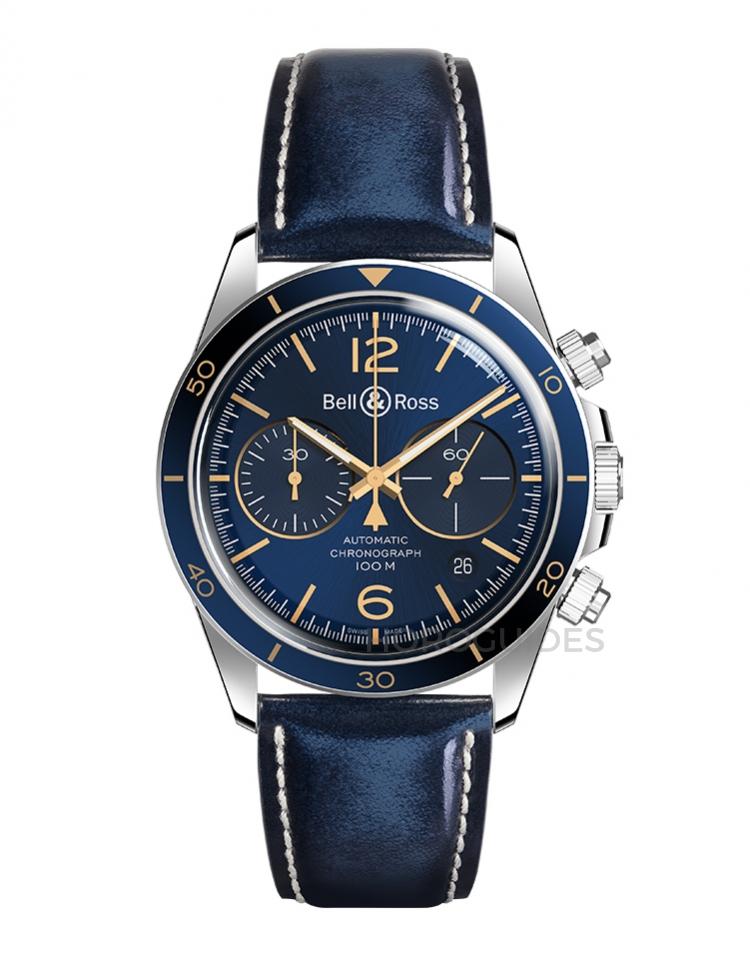 BELL & ROSS 柏萊士 - VINTAGE系列 - BRV294-BLU-BR/SF