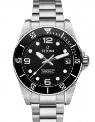 TITONI 瑞士梅花錶 SEASCOPER SEASCOPER 600米-馬里亞納黑