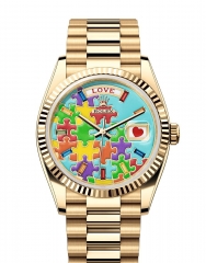 ROLEX 勞力士 DAY-DATE Oyster Perpetual Day-Date 36 拼圖面