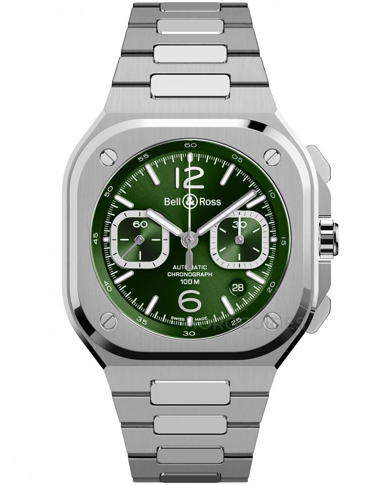 BR 05 CHRONO GREEN STEEL