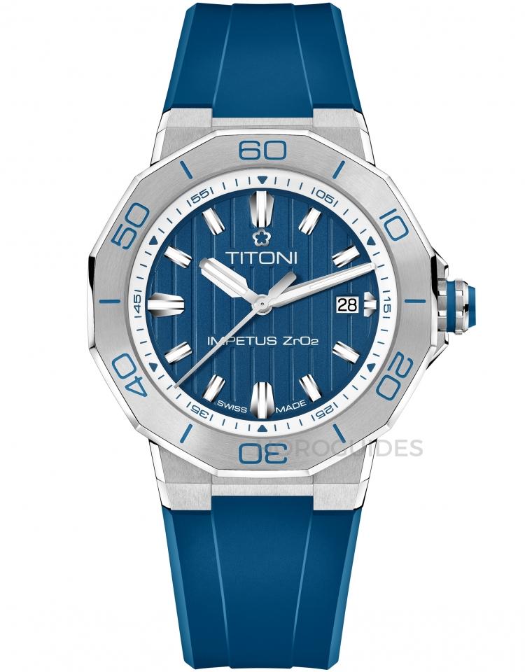 TITONI 瑞士梅花錶 - IMPETUS系列 - 83765 S-FF-709