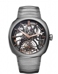 H. MOSER 亨利慕時 疾速者 陀飛輪鏤空雙游絲腕錶