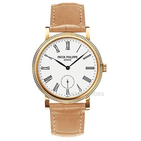 PATEK PHILIPPE 百達翡麗 - CALATRAVA系列 - 7119J-010 黃金 白盤
